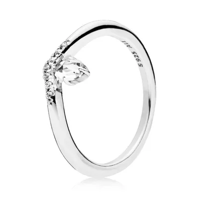 Immagine prodotto di Anello PANDORA "Wishbone" in argento sterling 925 con zirconi (misura: 52 mm)