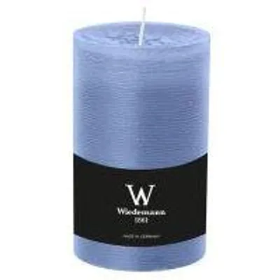 Produktbild von INNA-GLAS Blockkerze AURORA, graublau, 13cm, Ø7,8cm, 63h -  Germany - Stumpenkerze