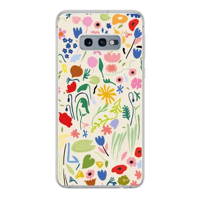 Produktbild von MuchoWow® Handyhülle Schutzhülle Hülle für Samsung Galaxy S10e Blumen - Muster - Pflanzen Silikon Softcase Handy Hülle - Handy