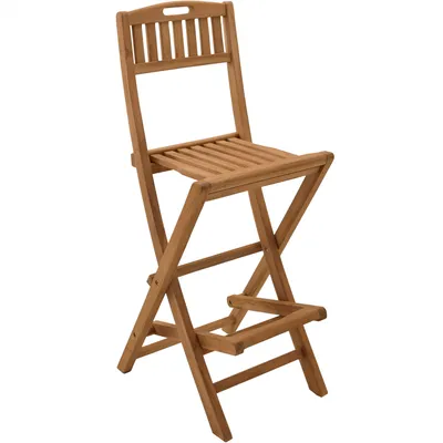 Produktbild von Teako Design Barhocker Lucca Teakholz klappbar 51 x 46 x 113 cm