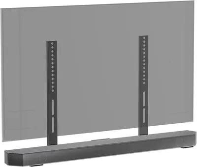 Zdjęcie produktu dla Uchwyty do soundbarów telewizorów, kompatybilne z markami: Vizio, Samsung, Sony, LG. Montaż pod telewizorami (ekrany 40-80 cali). Regulowana wysokość soundbaru
