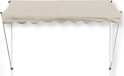 Produktbild von Grasekamp Klemmmarkise Ontario 205x130cm Sand Beige Balkonmarkise höhenverstellbar von 200cm-320cm