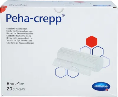 Image de PEHA CREPP bande de fixation superélastique 8 cm x 4 m, 20 pcs. paquet