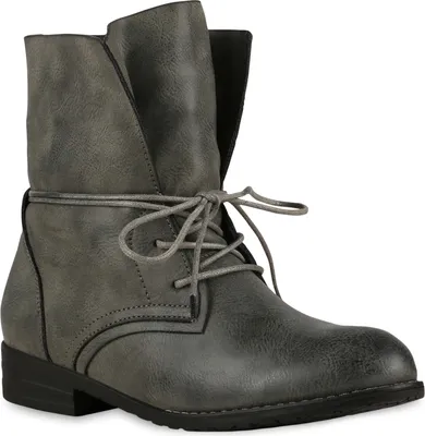 Produktbild von VAN HILL Damen Stiefeletten Schnürstiefeletten Boots 71380, Farbe: Dunkelgrau, Größe: 40