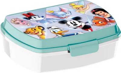 Produktbild von Original Disney Snackbox mit Märchenmotiv aus robustem Kunststoff für Kinder
