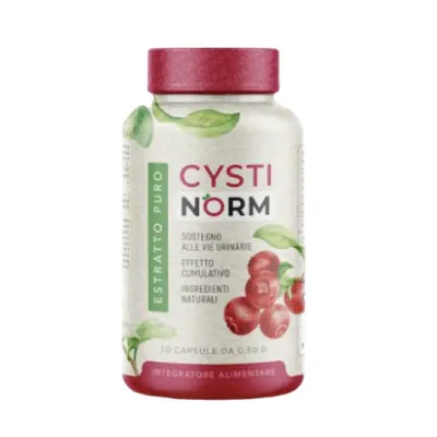Immagine prodotto di CystiNorm - Integratore alimentare naturale per la vescica e le vie urinarie