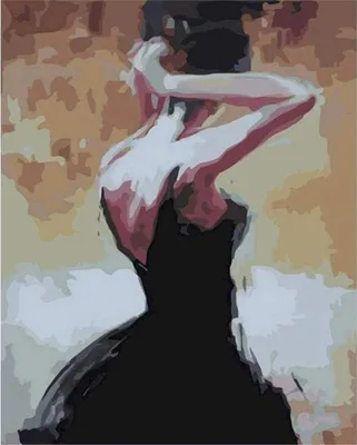 Obrázok produktu pre Maľba podľa čísel s rámom Obrázky na maľovanie - Umenie tanca 40x50 cm