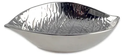 Produktbild von Keramikschale in Silberform, 17 x 10 x 3 cm