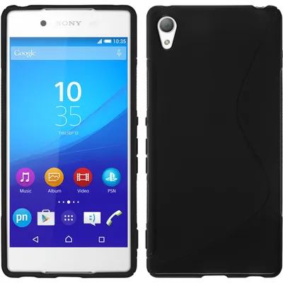 Produktbild von PhoneNatic Case kompatibel mit Sony Xperia Z3+ / Plus - schwarz Silikon Hülle S-Style + 2 Schutzfolien