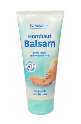 Produktbild von HORNHAUT BALSAM 100ml mit Lanolin und 7% Urea Hornhautentfernung Fußcreme Fußpflege Creme 55