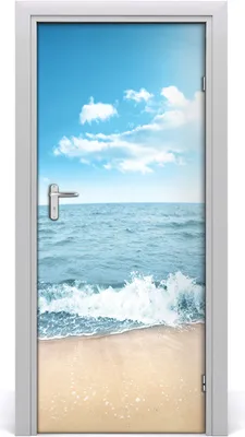 Produktbild von Tulup Türaufkleber 85x205 cm Dekorative Aufkleber Selbstklebend Wasserdichte Tapete Abnehmbar Schlafzimmer Wohnzimmer Wohnkultur - Der Strand und das Meer