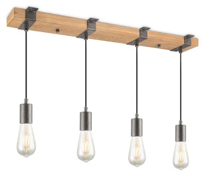 Produktbild von Home Sweet Home Hängelampe Denton - hout - 70x14x110cm