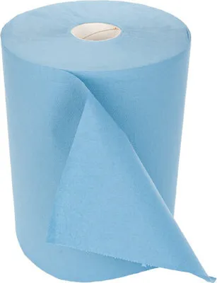 Zdjęcie produktu dla 1x HygoClean 304810 Putzpapiere 2-lagig blau Recyclingpapier 38 x 35 cm 1000 Blatt/Rolle