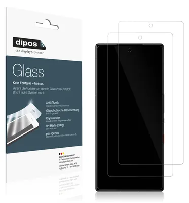 Produktbild von 2x Schutzfolie für Nubia Redmagic 9 Pro - Anti-Shock 9H Folie dipos Glass Kunststoffglas