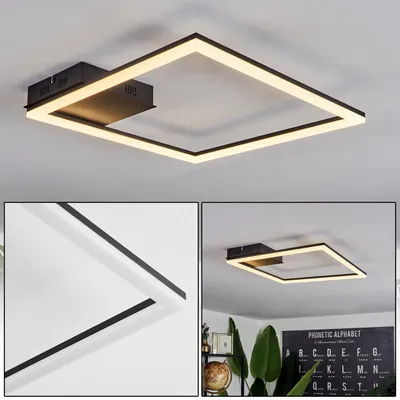 Produktbild von Cancellara »Cancellara« moderne Deckenlampe aus Metall/Kunststoff in Schwarz/Weiß