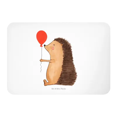 Produktbild von Mr. & Mrs. Panda magnet Igel Luftballon - Weiß - Geschenk, Lustige Sprüche, zettelhalter, haftmagnet, Geburtstagskind, Geburtstag, Pinnwandmagnet, whiteboardmagnet