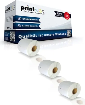 Produktbild von 3x Kompatible Etiketten-Rollen für Dymo 99015 Labelwriter 450TwinTurbo Labelwriter DUO Labelwriter SE450 Labelwriter TwinTurbo 99015 S0722440 70 mm x 54 mm 320 Etiketten Label Büro Pro Serie