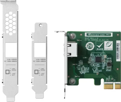 Produktbild von QNAP QXG-2G1T-I225 - Netzwerkadapter - PCIe 2.0 - 2.5GBase-T x 1 - für QNAP QGD-1600, TDS-16489U R2, TS-1232, 473, 832, 853, 877, 977, TVS-2472, 673, 872, 873