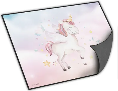Produktbild von itenga Schreibunterlage Motiv Einhorn Wasserfarben 400 x 530 mm