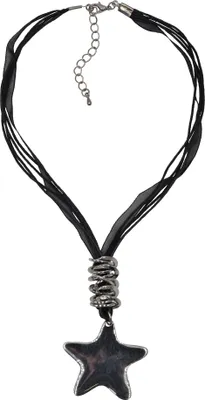 Produktbild von Steuer Modeschmuck Anhänger mit Kette Metall 43cm Schwarz ohne 445050182