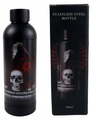 Zdjęcie produktu dla Metalowa butelka termiczna Gothica czaszki 500ml