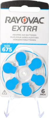 Produktbild von RAYOVAC Hörgeräte Knopfzelle "Acoustic" HA675/V675 (PR44),