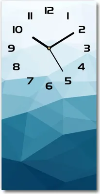 Produktbild von Wanduhr aus Glas – 30x60 cm - Glasbild - Glasuhr - Gehärtetes Glas -Abstraktion Hintergrund