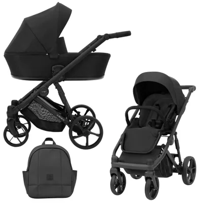 Immagine prodotto di Passeggino Kunert Arizo 2in1 in nero - Leggero, elegante e versatile per ogni stagione