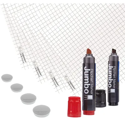 Obrázek produktu pro magnetoplan 1227302 magnetoplan flipchart startovací sada, 11 kusů