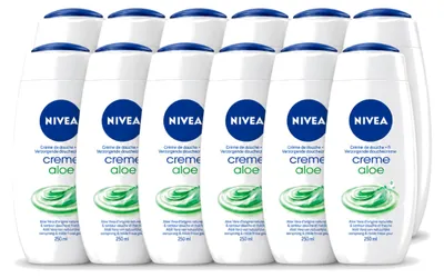 Immagine prodotto di 12 confezioni di crema doccia NIVEA My Moment all'Aloe Vera - 250 ml - Confezione  - 12 pezzi