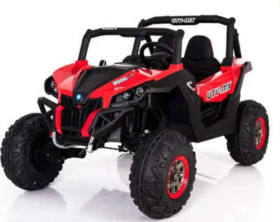 Produktbild von UTV-MX buggy 12V Kinder Elektroauto 2 Sitzer, Kinderauto mit Fernbedienung, Kinderfahrzeug, 4X4 kinder auto elektro (Rot)