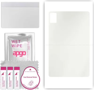 Produktbild von apgo Rückseite Schutzfolie, Matt, kompatibel mit ZTE Axon Pad, Hinten Hydrogel-Displayschutzfolie mit Positionierhilfe, kratzfest, einfache Montage