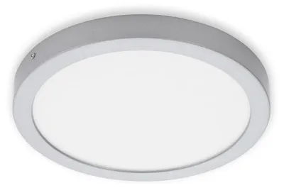 Produktbild von LED Aufbauleuchte Aufbaulampe 4000K IP44 21 W silber Metall Ø30cm Briloner