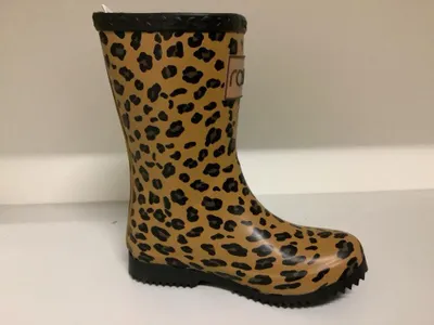 Zdjęcie produktu dla Rajn dziecięce buty gumowe LEOPARD beżowy syntetyczny rozmiar: 25-26