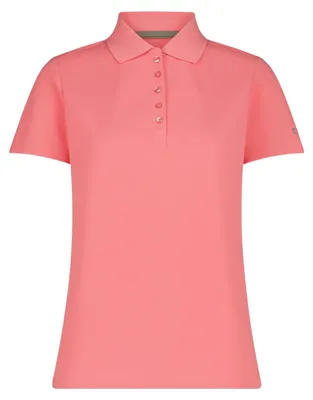 Image de Polo femme CMP en piqué avec fonction Dry orange 40