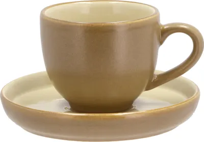 Produktbild von Bitz Espressotasse mit Untertasse wood/sand 0,07 l