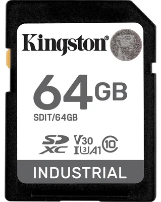 Immagine prodotto di SD Card  64GB Kingston SDXC Industrial -40C to 85C retail