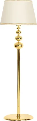 Produktbild von Opviq, Vega 3 - Gold, Cream, Stehlampen, Gold, Metall, 40 x 40 x 160 cm