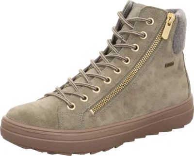 Produktbild von Legero Mira 0096357520 Damenboot, Leder/Textil, Hellgrün, GoreTex wasserdicht, - Damenschuhe Bequeme Stiefel / Stiefeletten, Grün, leder/textil (velour)