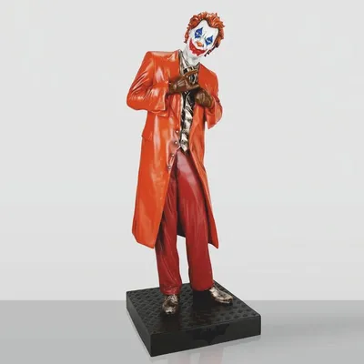 Produktbild von Casa Padrino XXL Deko Skulptur Bunt / Schwarz H. 215 cm - Lebensgroße Deko Figur