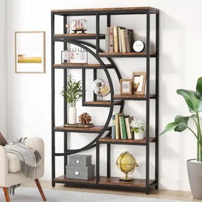 Boekenkast - Open Rek - Wandkast - Roomdivider - Opbergmeubel - Industrieel Design - 9 Vak - afbeelding 1