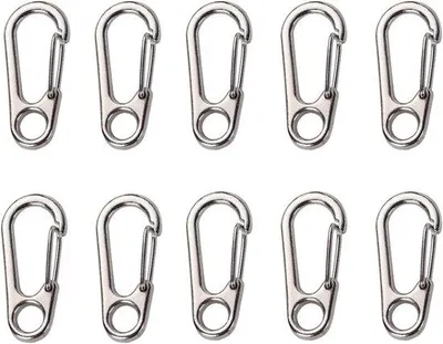 Produktbild von Kleine Karabinerhaken Schlüsselanhänger kompakt und robust 5er Set