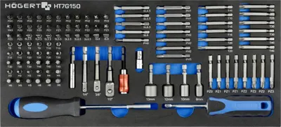 Produktbild von Hogert Technik Set Schraubendreher-Einsatz (Bits) HT7G150