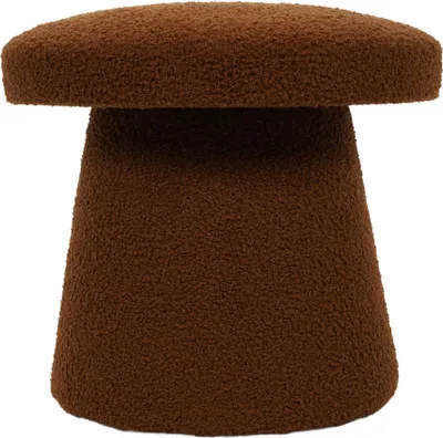 Zdjęcie produktu dla Pufa okrągła tapicerowana TEDDY grzybek boucle, Ø 43 x 38 cm