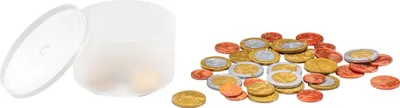 Produktbild von Spielgeld Münzen kleiner Satz (50 Münzen)