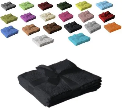 Obrázek produktu pro 4dílná sada černých žínek 30 x 30 cm