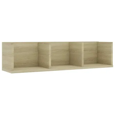 Zdjęcie produktu dla vidaXL Półka ścienna na CD dąb sonoma 75x18x18 cm materiał drewnopochodny