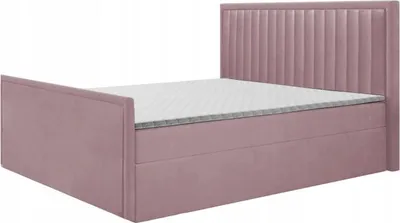 Produktbild von Boxspringbett RIKO 2 , Topper Federkern , 160 x 200 cm , ( Rosa - Kronos 27 )