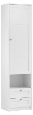 Produktbild von Kombinierter Kleiderschrank 54 cm SILVA - weiß/gold
