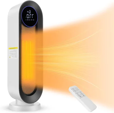 Productafbeelding van Keramische Ventilatorkachel 2000W met Thermostaat en Afstandsbediening - Energiebesparende Elektrische Verwarming